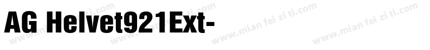 AG Helvet921Ext字体转换